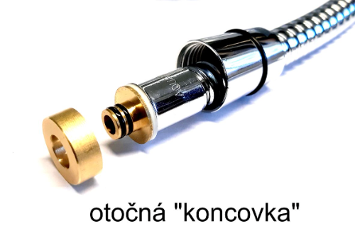 Aquaristo AQS123215 sprchová hadica transparent-chróm